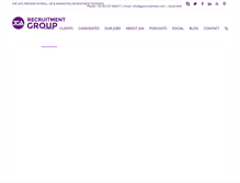 Tablet Screenshot of jgarecruitment.com